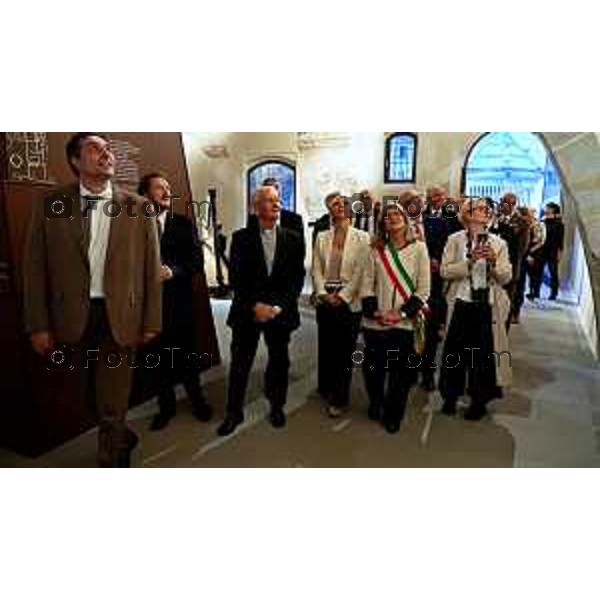 Bergamo presentazione fine restauri Aula Picta del Museo diocesano Bernareggi, restituita alla città dopo il restauro degli affreschi medievali 17 settembre 2026 cronaca Bergamo Italia Foto Tiziano Manzoni Lapresse