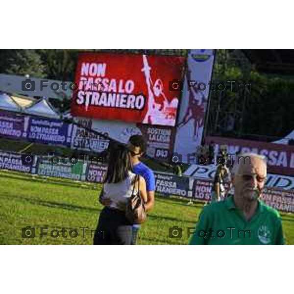 Pontida raduno leghista sabato con intervento dei ministri Valditara Locatelli e Calderoli dibattito con i giovani Padani 19 settembre 2026 cronaca Bergamo Italia Foto Tiziano Manzoni Lapresse