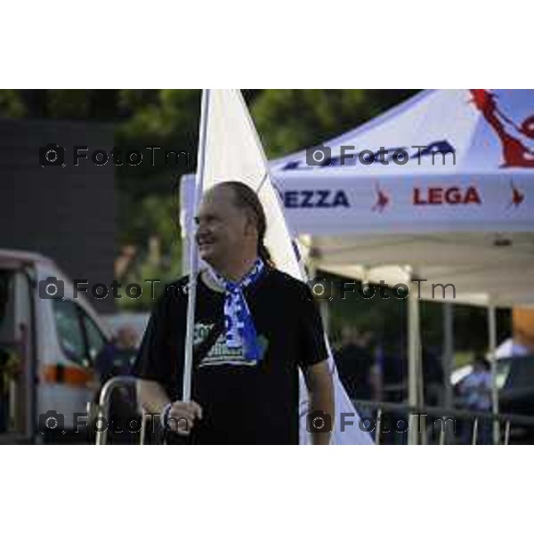 Pontida raduno leghista sabato con intervento dei ministri Valditara Locatelli e Calderoli dibattito con i giovani Padani 19 settembre 2026 cronaca Bergamo Italia Foto Tiziano Manzoni Lapresse