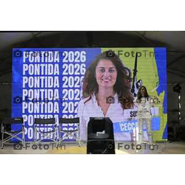 Pontida raduno leghista sabato con intervento dei ministri Valditara Locatelli e Calderoli dibattito con i giovani Padani 19 settembre 2026 cronaca Bergamo Italia Foto Tiziano Manzoni Lapresse