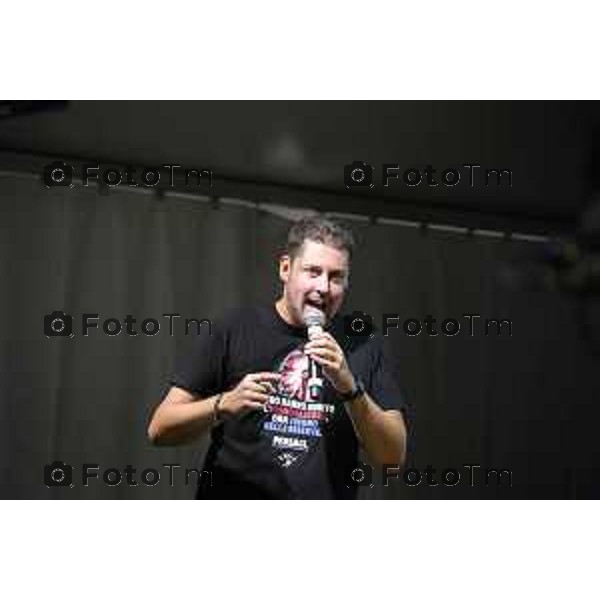 Pontida raduno leghista sabato con intervento dei ministri Valditara Locatelli e Calderoli dibattito con i giovani Padani 19 settembre 2026 cronaca Bergamo Italia Foto Tiziano Manzoni Lapresse