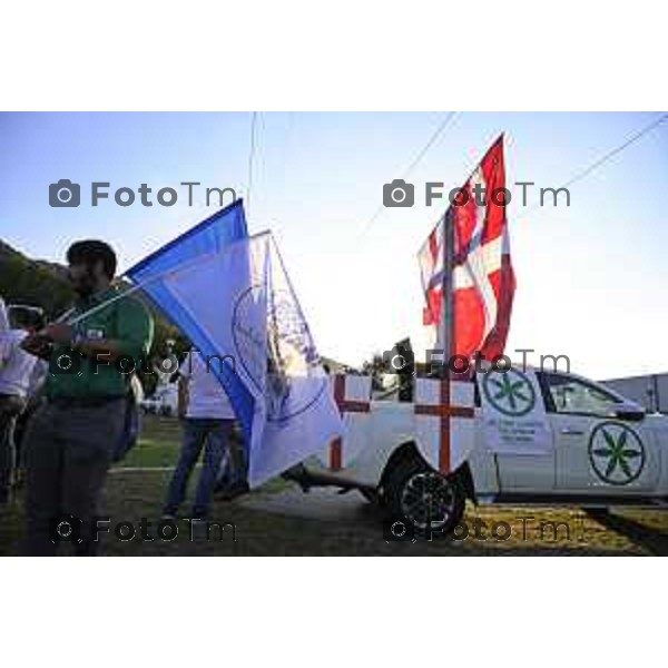 Pontida raduno leghista sabato con intervento dei ministri Valditara Locatelli e Calderoli dibattito con i giovani Padani 19 settembre 2026 cronaca Bergamo Italia Foto Tiziano Manzoni Lapresse