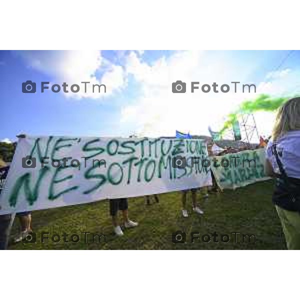 Pontida raduno leghista sabato con intervento dei ministri Valditara Locatelli e Calderoli dibattito con i giovani Padani 19 settembre 2026 cronaca Bergamo Italia Foto Tiziano Manzoni Lapresse