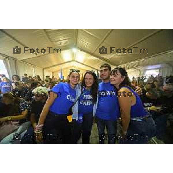 Pontida raduno leghista sabato con intervento dei ministri Valditara Locatelli e Calderoli dibattito con i giovani Padani 19 settembre 2026 cronaca Bergamo Italia Foto Tiziano Manzoni Lapresse