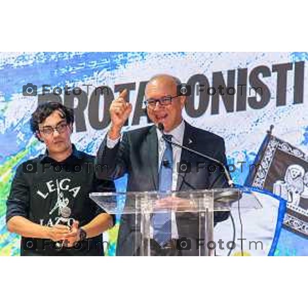 Pontida intervento di Salvini al raduno dei giovani Leghisti Sabato 19 Settembre 2026