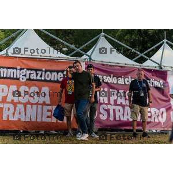 Pontida intervento di Salvini al raduno dei giovani Leghisti Sabato 19 Settembre 2026