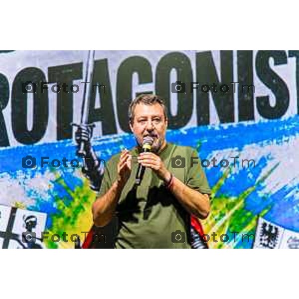 Pontida intervento di Salvini al raduno dei giovani Leghisti Sabato 19 Settembre 2026