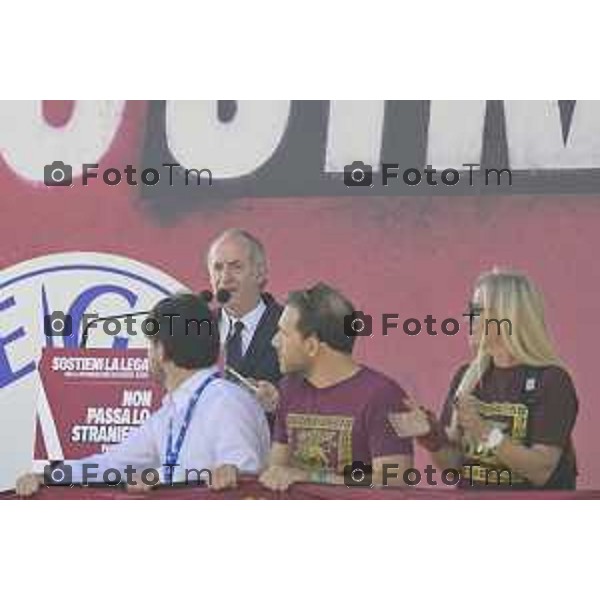 Bergamo Prato di Pontida raduno Leghista Luca Zaia 20 settembre 2026 Bg Italia Foto Tiziano Manzoni Lapresse