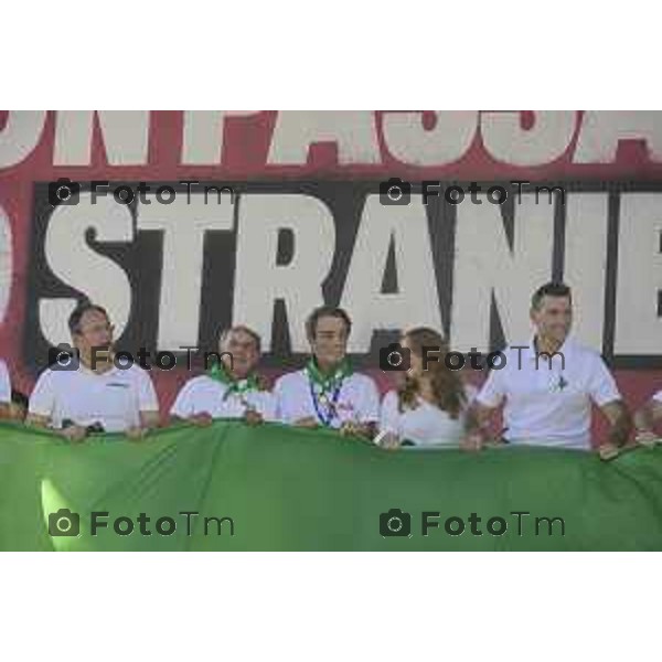 Bergamo Prato di Pontida raduno Leghista Salvini 20 settembre 2026 Bg Italia Foto Tiziano Manzoni Lapresse