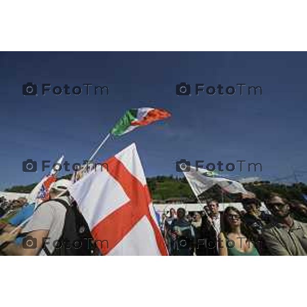 Bergamo Prato di Pontida raduno Leghista Salvini 20 settembre 2026 Bg Italia Foto Tiziano Manzoni Lapresse