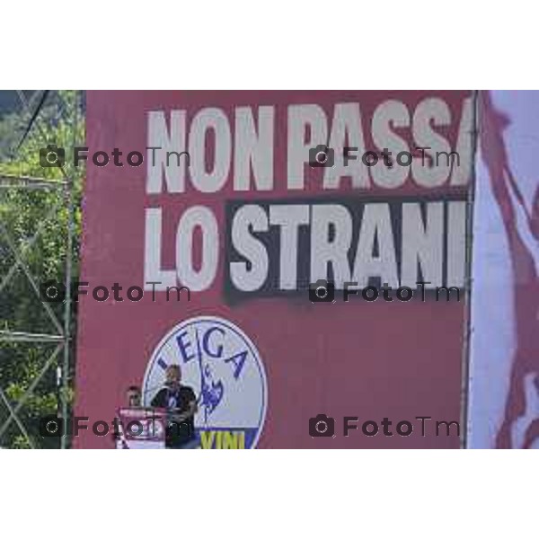 Bergamo Prato di Pontida raduno Leghista Salvini 20 settembre 2026 Bg Italia Foto Tiziano Manzoni Lapresse