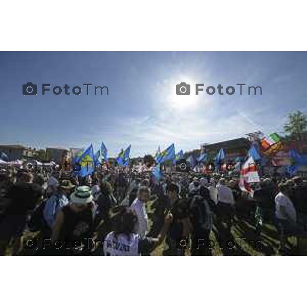 Bergamo Prato di Pontida raduno Leghista Salvini 20 settembre 2026 Bg Italia Foto Tiziano Manzoni Lapresse