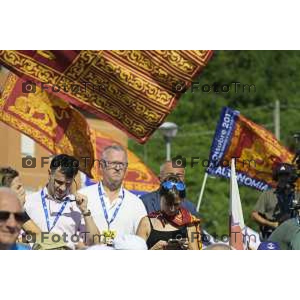 Bergamo Prato di Pontida raduno Leghista Salvini 20 settembre 2026 Bg Italia Foto Tiziano Manzoni Lapresse