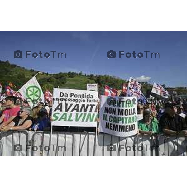 Bergamo Prato di Pontida raduno Leghista Militanti 20 settembre 2026 Bg Italia Foto Tiziano Manzoni Lapresse