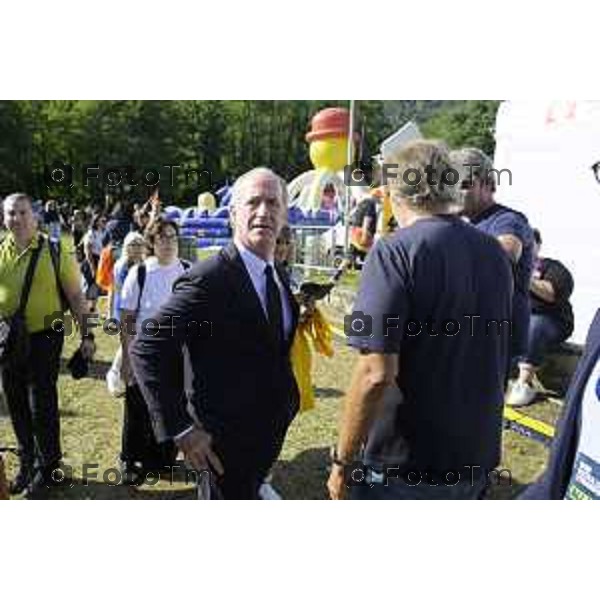 Bergamo Prato di Pontida raduno Leghista Zaia Luca 20 settembre 2026 Bg Italia Foto Tiziano Manzoni Lapresse