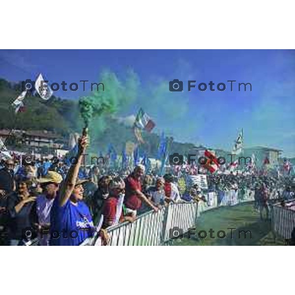 Bergamo Prato di Pontida raduno Leghista Salvini 20 settembre 2026 Bg Italia Foto Tiziano Manzoni Lapresse