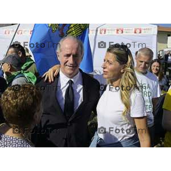 Bergamo Prato di Pontida raduno Leghista Zaia Luca 20 settembre 2026 Bg Italia Foto Tiziano Manzoni Lapresse