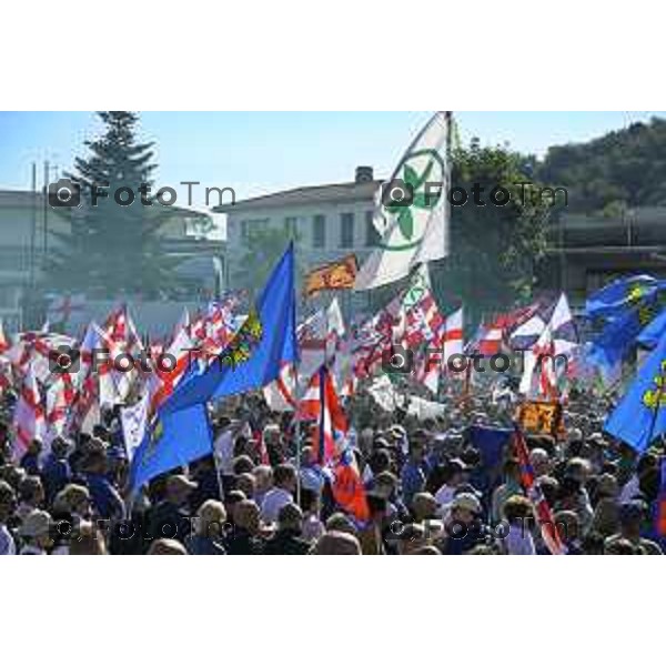 Bergamo Prato di Pontida raduno Leghista Salvini 20 settembre 2026 Bg Italia Foto Tiziano Manzoni Lapresse