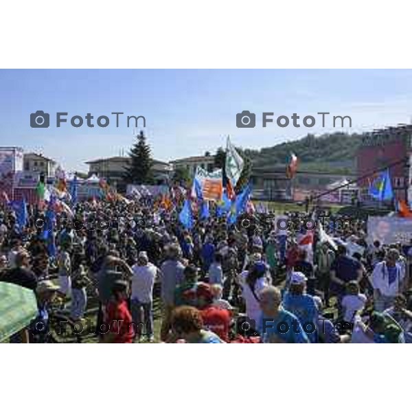 Bergamo Prato di Pontida raduno Leghista Salvini 20 settembre 2026 Bg Italia Foto Tiziano Manzoni Lapresse