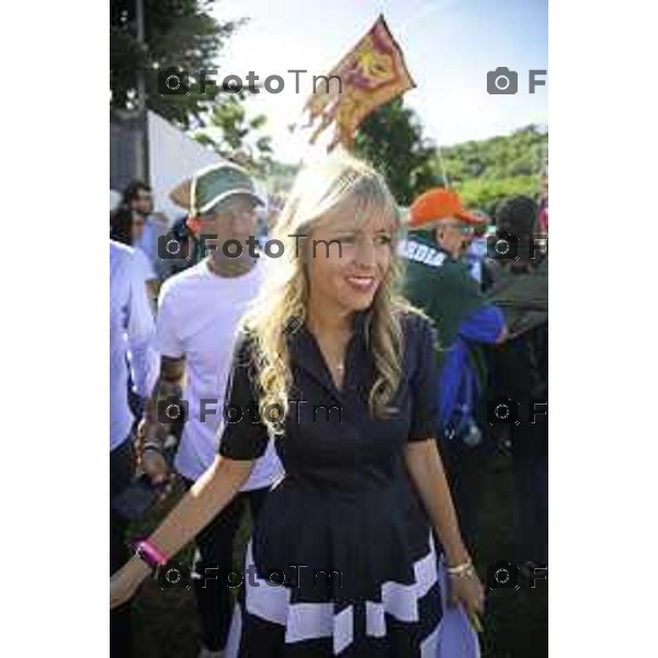 Bergamo Prato di Pontida raduno Leghista Silvia Sardone 20 settembre 2026 Bg Italia Foto Tiziano Manzoni Lapresse