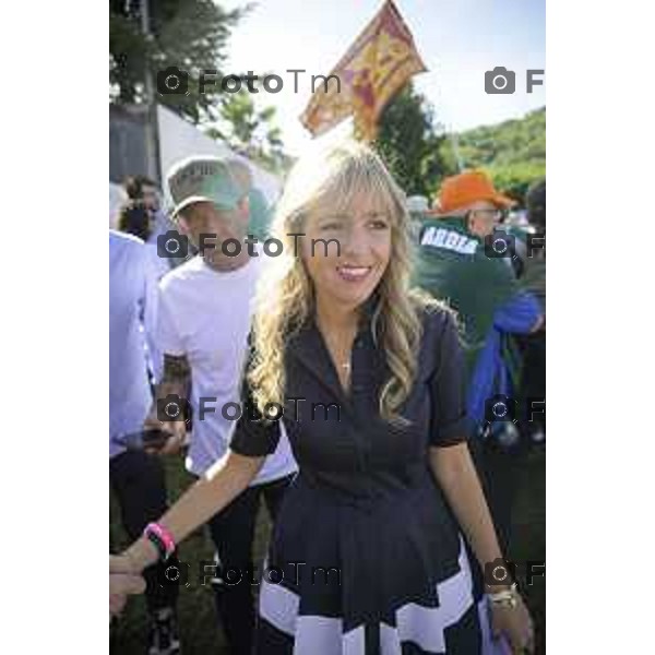 Bergamo Prato di Pontida raduno Leghista Silvia Sardone 20 settembre 2026 Bg Italia Foto Tiziano Manzoni Lapresse