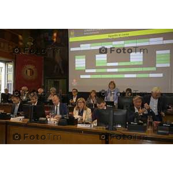 aeroporto orio e consiglio comunale Bergamo 22 settembre 2026 cronaca Bergamo Italia Foto Tiziano Manzoni Lapresse