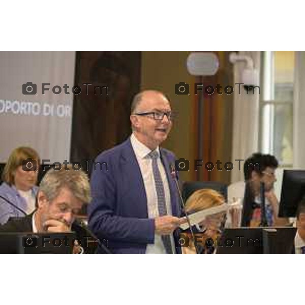 aeroporto orio e consiglio comunale Bergamo 22 settembre 2026 cronaca Bergamo Italia Foto Tiziano Manzoni Lapresse
