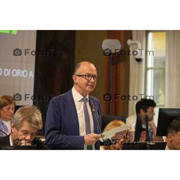 aeroporto orio e consiglio comunale Bergamo 22 settembre 2026 cronaca Bergamo Italia Foto Tiziano Manzoni Lapresse