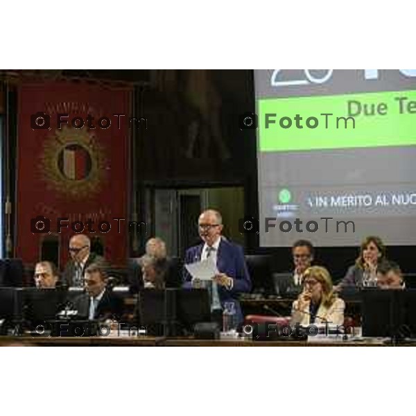 aeroporto orio e consiglio comunale Bergamo 22 settembre 2026 cronaca Bergamo Italia Foto Tiziano Manzoni Lapresse