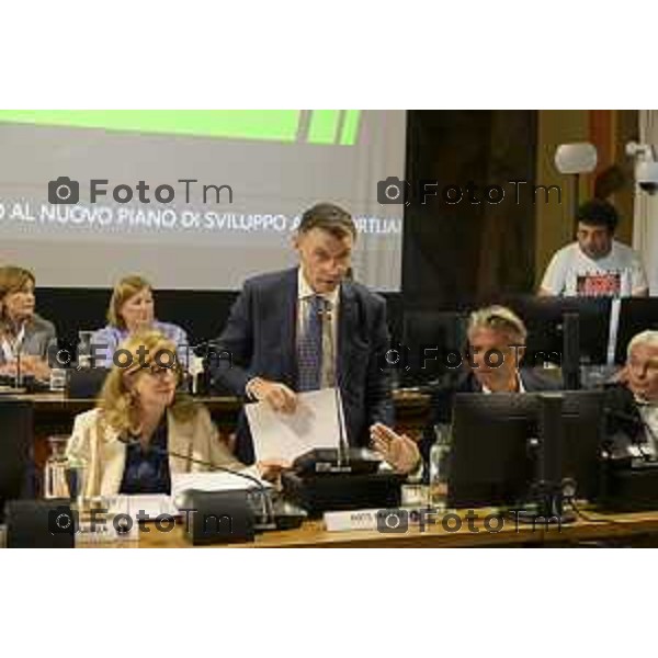 aeroporto orio e consiglio comunale Bergamo 22 settembre 2026 cronaca Bergamo Italia Foto Tiziano Manzoni Lapresse