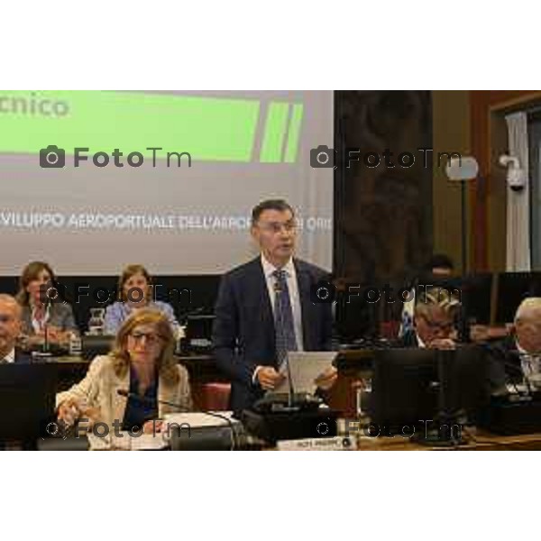 aeroporto orio e consiglio comunale Bergamo 22 settembre 2026 cronaca Bergamo Italia Foto Tiziano Manzoni Lapresse