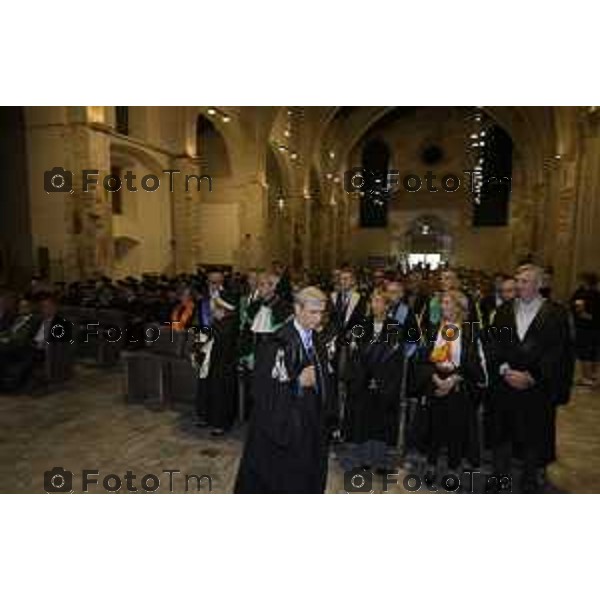 Bergamo Sant\'Agostino la proclamazione delle dottoresse e dei dottori di ricerca UniBg Cossali 25 Settembre 2026 cronaca Bergamo Italia Foto Tiziano Manzoni Lapresse