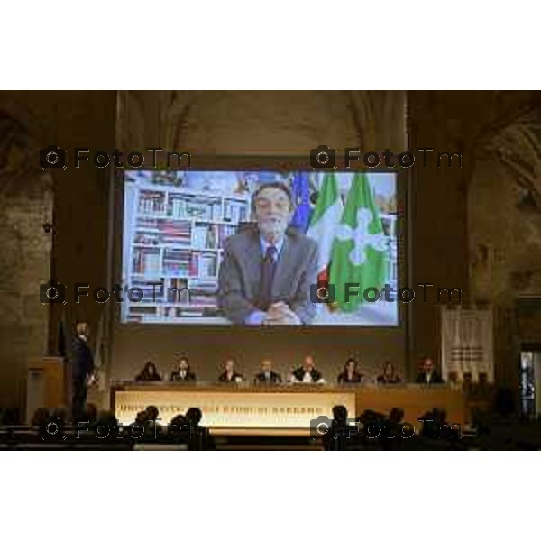 Bergamo Sant\'Agostino la proclamazione delle dottoresse e dei dottori di ricerca UniBg 25 Settembre 2026 cronaca Bergamo Italia Foto Tiziano Manzoni Lapresse