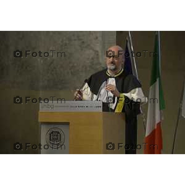 Bergamo Sant\'Agostino la proclamazione delle dottoresse e dei dottori di ricerca UniBg Rettore dell’Università degli studi di Bergamo Sergio Cavalieri e del 25 Settembre 2026 cronaca Bergamo Italia Foto Tiziano Manzoni Lapresse