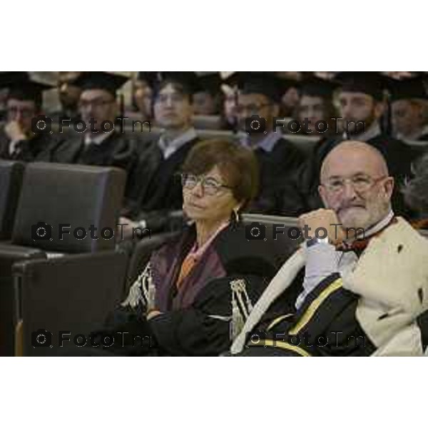 Bergamo Sant\'Agostino la proclamazione delle dottoresse e dei dottori di ricerca UniBg Maria Chiara Carrozza, ordinaria di Biorobotica e Bioingegneria all’Università degli studi di Milano-Bicocca 25 Settembre 2026 cronaca Bergamo Italia Foto Tiziano Manzoni Lapresse