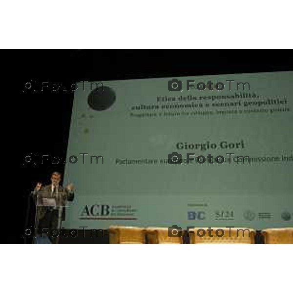 Bergamo Convegno Giorgio Gori Ferruccio de Bortoli, ACBGroup (Academics&amp;Consultants for Business), 25 settembre 2026 cronaca Bergamo Italia Foto Tiziano Manzoni Lapresse