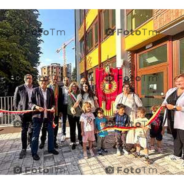 Inaugurazione del Polo per l\'infanzia al Sacro Cuore alla presenza di André Stern, figlio dell\'educatore francese Arno Stern 2 ottobre 2026 Bergamo Italia Foto Tiziano Manzoni Lapresse