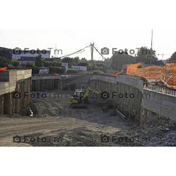 Curno Cantiere Rfsi Raddoppio ferroviario Bg Ponte San Pietro cantieri 02 Ottobre 2026 cronaca Bergamo Italia Foto Tiziano Manzoni Lapresse