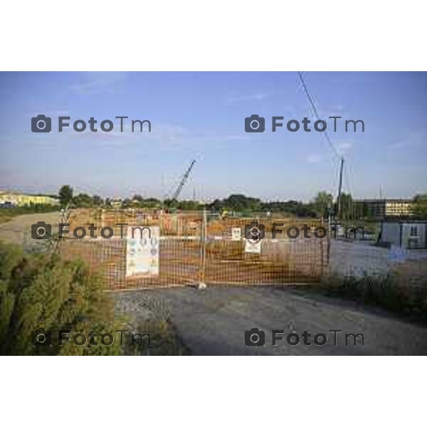 Bergamo Cantiere moorizzazione Raddoppio ferroviario Bg Ponte San Pietro cantieri 02 Ottobre 2026 cronaca Bergamo Italia Foto Tiziano Manzoni Lapresse