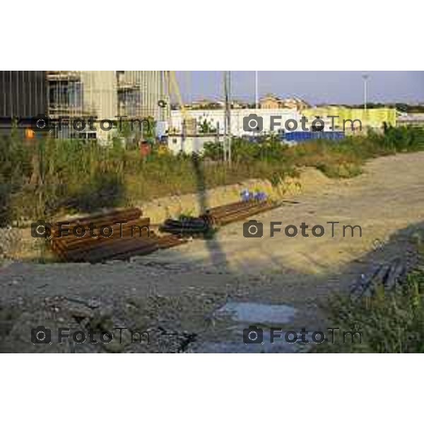 Bergamo Cantiere moorizzazione Raddoppio ferroviario Bg Ponte San Pietro cantieri 02 Ottobre 2026 cronaca Bergamo Italia Foto Tiziano Manzoni Lapresse