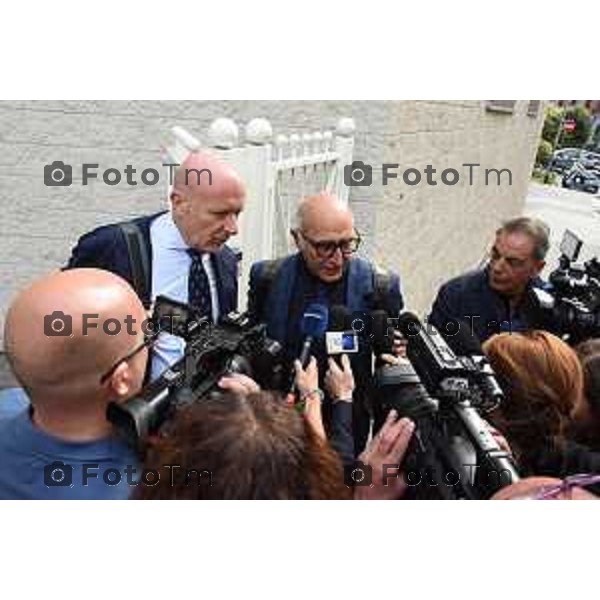 Bergamo Tribunale ingresso avvocati Salvagni e Camporino riesame bossetti 05ottobre 2026 cronaca Bergamo Italia Foto Tiziano Manzoni Lapresse