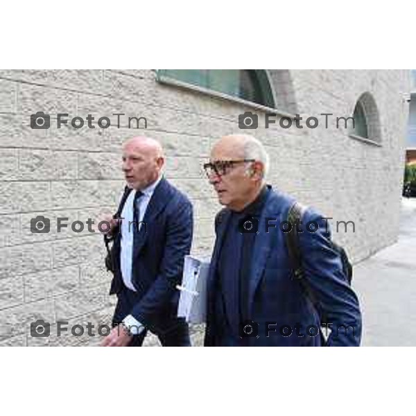 Bergamo Tribunale ingresso avvocati Salvagni e Camporino riesame bossetti 05ottobre 2026 cronaca Bergamo Italia Foto Tiziano Manzoni Lapresse