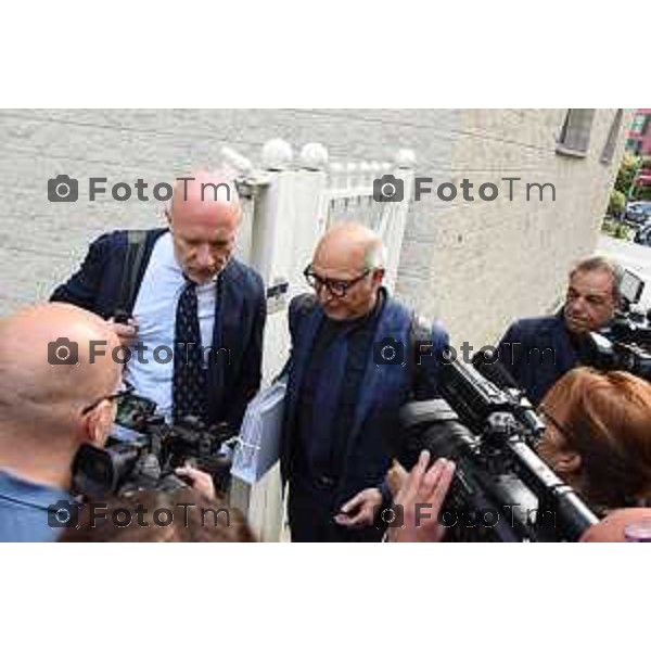 Bergamo Tribunale ingresso avvocati Salvagni e Camporino riesame bossetti 05ottobre 2026 cronaca Bergamo Italia Foto Tiziano Manzoni Lapresse