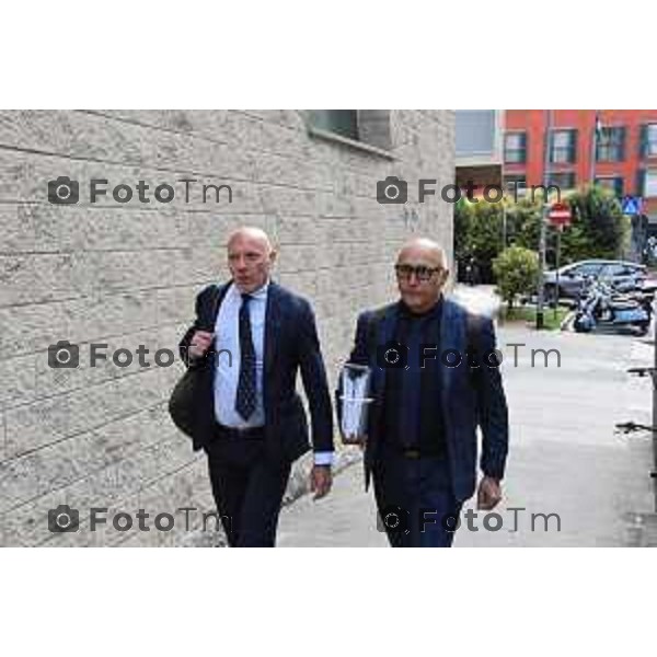 Bergamo Tribunale ingresso avvocati Salvagni e Camporino riesame bossetti 05ottobre 2026 cronaca Bergamo Italia Foto Tiziano Manzoni Lapresse