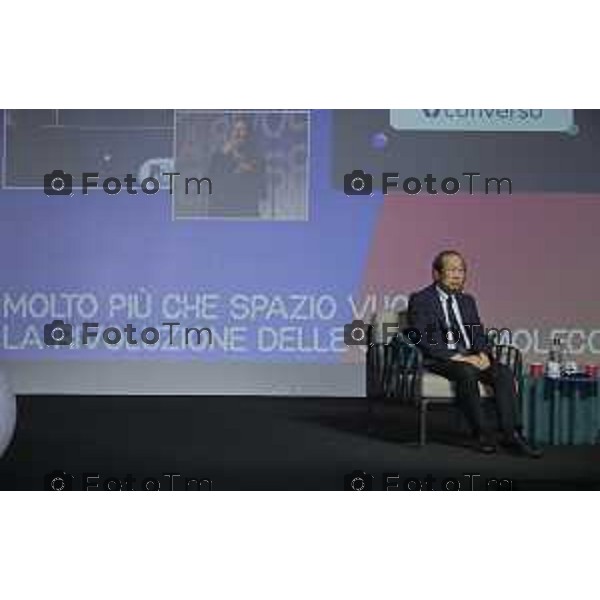 BergamoScienza 2026 Conferenza "spugne molecolari" chimico giapponese Susumu Kitagawa, vincitore del Premio Nobel per la Chimica nel 2025. Ottobre 2026 cronaca Bergamo Italia Foto Tiziano Manzoni Lapresse