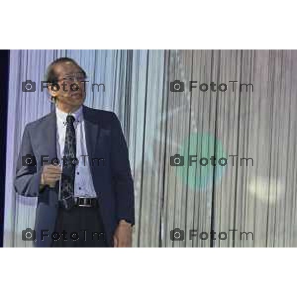 BergamoScienza 2026 Conferenza "spugne molecolari" chimico giapponese Susumu Kitagawa, vincitore del Premio Nobel per la Chimica nel 2025. Ottobre 2026 cronaca Bergamo Italia Foto Tiziano Manzoni Lapresse