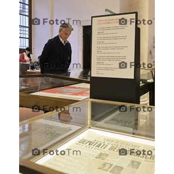 Bergamo Presentazione mostra: “Nostra è questa Italia per la quale abbiamo lottato”. Bergamo nella ricostruzione democratica 1945-1948 08 ottobre 2026 cronaca Bergamo Italia Foto Tiziano Manzoni Lapresse