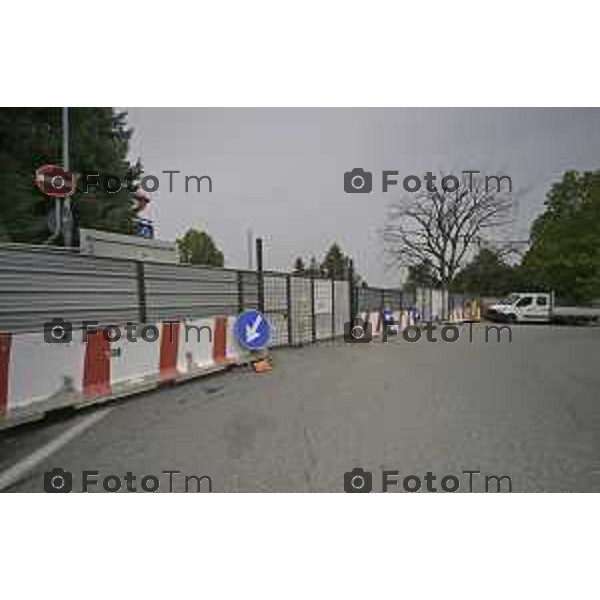 Brivio Bg Visita cantiere ponte avanzamento lavori 10 ottobre 2026 cronaca Bergamo Italia Foto Tiziano Manzoni Lapresse