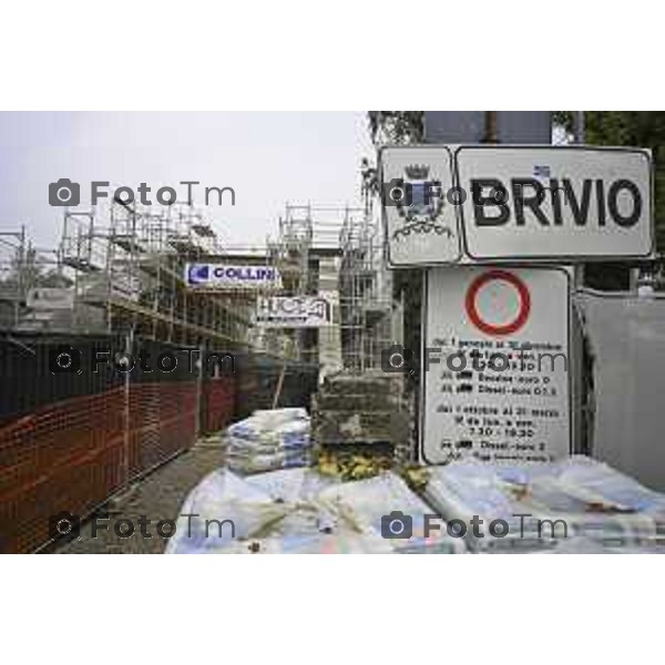 Brivio Bg Visita cantiere ponte avanzamento lavori 10 ottobre 2026 cronaca Bergamo Italia Foto Tiziano Manzoni Lapresse