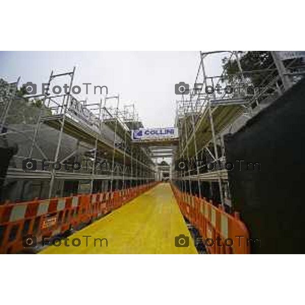 Brivio Bg Visita cantiere ponte avanzamento lavori 10 ottobre 2026 cronaca Bergamo Italia Foto Tiziano Manzoni Lapresse